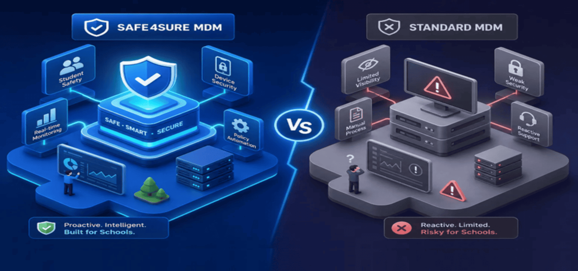How Safe4Sure MDM Differs From Standard School MDM